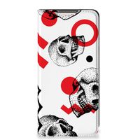 Mobiel BookCase Xiaomi Redmi Note 10/10T 5G | Poco M3 Pro Skull Red