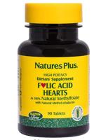 Folic Acid Hearts 400 mcg (90 Tablets) - Nature&apos;s Plus
