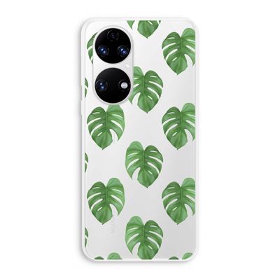 Monstera leaves: Huawei P50 Transparant Hoesje