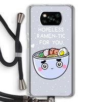 I'm A Hopeless Ramen-Tic For You: Xiaomi Poco X3 NFC Transparant Hoesje met koord