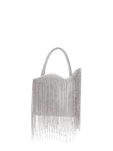 Le Silla mini sac Ivy à franges en cristal - Gris