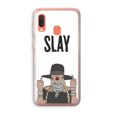 Slay All Day: Samsung Galaxy A20e Transparant Hoesje