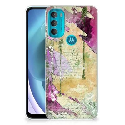 Smartphone hoesje Motorola Moto G71 5G Letter Painting Smartphone hoesje Motorola Moto G71 5G Letter Painting