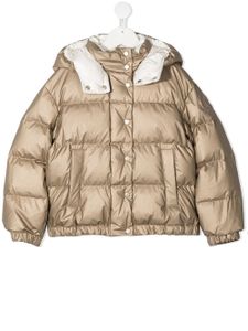 Moncler Enfant doudoune à effet métallisé - Tons neutres