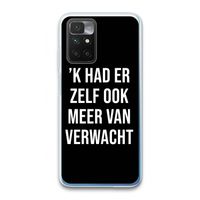 Meer verwacht - Zwart: Xiaomi Redmi 10 Transparant Hoesje