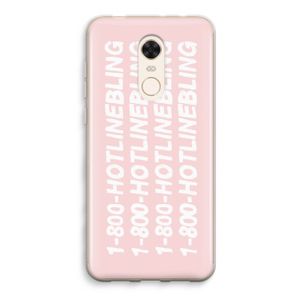 Hotline bling pink: Xiaomi Redmi 5 Transparant Hoesje