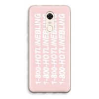 Hotline bling pink: Xiaomi Redmi 5 Transparant Hoesje