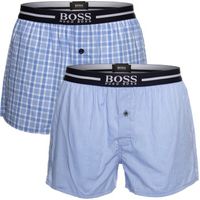 BOSS 2 stuks Woven Boxer Shorts With Fly - thumbnail