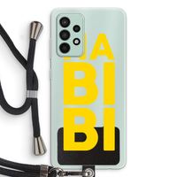 Habibi Blue: Samsung Galaxy A52s 5G Transparant Hoesje met koord
