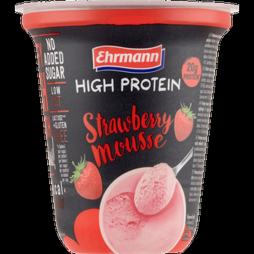 Ehrmann High Protein Strawberry Mousse 200 g bij Jumbo