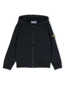 Stone Island Junior doudoune à patch logo - Bleu