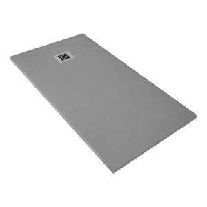 Douchebak BWS Elsa Composiet Anti-slip 120x90x3 cm Mat Grijs
