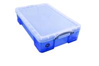 Opbergbox ru 33ltr 710x440x165mm transp blauw