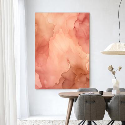 Urban Cotton Wandkleed 'Flowing Pink' 80 x 110cm in Frame - black