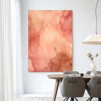 Urban Cotton Wandkleed 'Flowing Pink' 80 x 110cm in Frame - black
