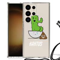 Samsung Galaxy S24 Ultra Stevig Bumper Hoesje Cactus Poo - thumbnail