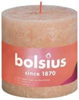 Bolsius Rustiekkaars shine 100/100 misty pink 1 Stuks