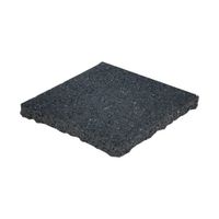 Tegeldrager zwart 10x10x1 cm los - Gardenlux