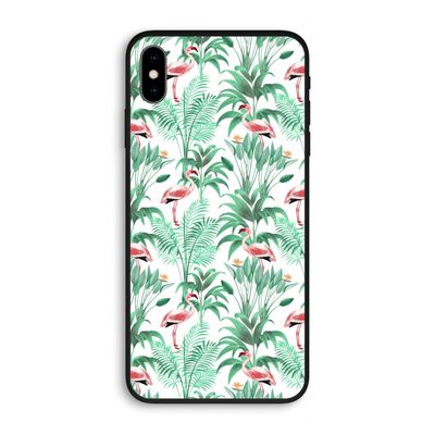 Flamingo bladeren: iPhone XS Max Biologisch afbreekbaar hoesje
