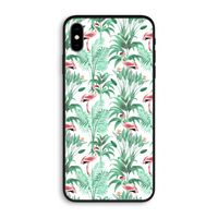Flamingo bladeren: iPhone XS Max Biologisch afbreekbaar hoesje