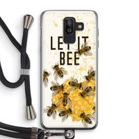Let it bee: Samsung Galaxy J8 (2018) Transparant Hoesje met koord