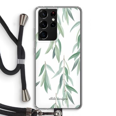 Branch up your life: Samsung Galaxy S21 Ultra Transparant Hoesje met koord
