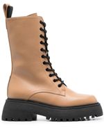 3juin bottines en daim 40 mm à lacets - Marron