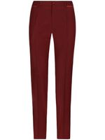 Dolce & Gabbana pantalon de smoking en laine stretch - Rouge - thumbnail