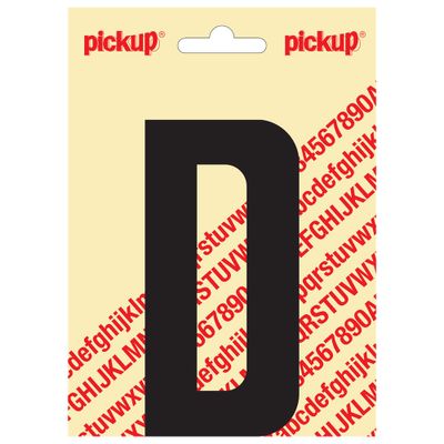 Plakletter Nobel 120mm zwart D