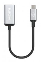 Manhattan USB 2.0 Adapter [1x USB-C stekker - 1x HDMI-bus] 4K@60Hz USB-C to HDMI-Adapter 15 cm - thumbnail