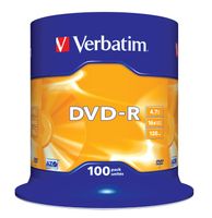 Verbatim DVD-R Matt Silver 4,7 GB 100 stuk(s) - thumbnail