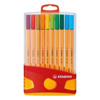 Stabilo point 88 - fineliner - colorparade - set 20 stuks