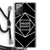 Negenduust geometrisch: Samsung Galaxy Note 20 / Note 20 5G Transparant Hoesje met koord