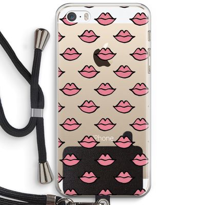 Lipjes: iPhone 5 / 5S / SE Transparant Hoesje met koord