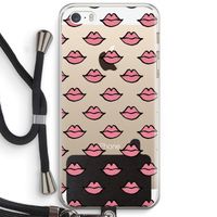 Lipjes: iPhone 5 / 5S / SE Transparant Hoesje met koord