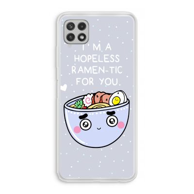I'm A Hopeless Ramen-Tic For You: Samsung Galaxy A22 4G Transparant Hoesje