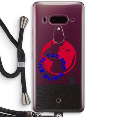 Run The World: HTC U12+ Transparant Hoesje met koord
