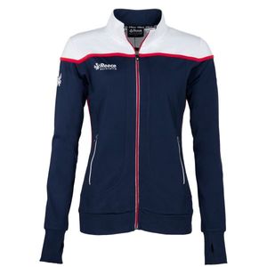 Reece 865610 Varsity Stretched Fit Jacket Full Zip Ladies  - Navy-White - XS