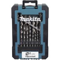 Makita D-78352 Metaal-spiraalboorset 1 mm, 1.5 mm, 2 mm, 2.5 mm, 3 mm, 3.5 mm, 4 mm, 4.5 mm, 5 mm, 5.5 mm, 6 mm, 6.5 mm, 7 mm, 8 mm, 8.5 mm, 9 mm, 9.5 mm, 10