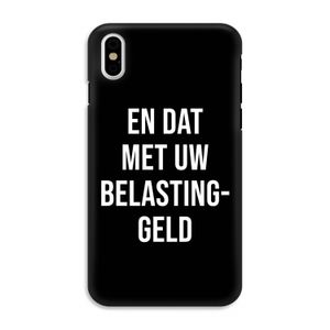 Belastinggeld - Zwart: iPhone XS Tough Case