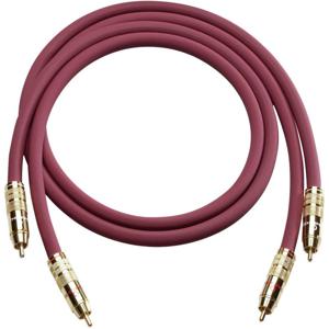 Oehlbach NF-audio-cinchkabel cinchstekker naar cinchstekker 2 x 1 m bordeaux