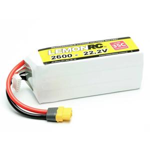 LemonRC LiPo accupack 22.2 V 2600 mAh Aantal cellen: 6 35 C Softcase XT60