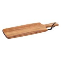 Serveerplank voor hapjes/tapas - 15 x 40 cm - acacia hout - borrelplank - Extra groot