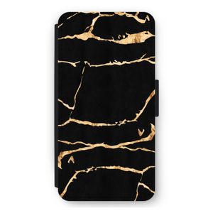 Gouden marmer: iPhone 11 Pro Max Flip Hoesje