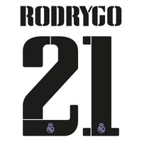 Rodrygo 21 (Officiële Real Madrid Bedrukking 2022-2023)
