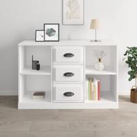 Dressoir 104,5x35,5x67,5 cm bewerkt hout wit
