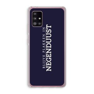 Blijve plakken in Negenduust: Samsung Galaxy A51 5G Transparant Hoesje
