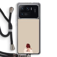 I drink wine: Xiaomi Mi 11 Ultra Transparant Hoesje met koord