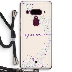 Sterren: HTC U12+ Transparant Hoesje met koord