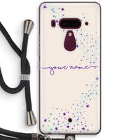 Sterren: HTC U12+ Transparant Hoesje met koord Sterren: HTC U12+ Transparant Hoesje met koord